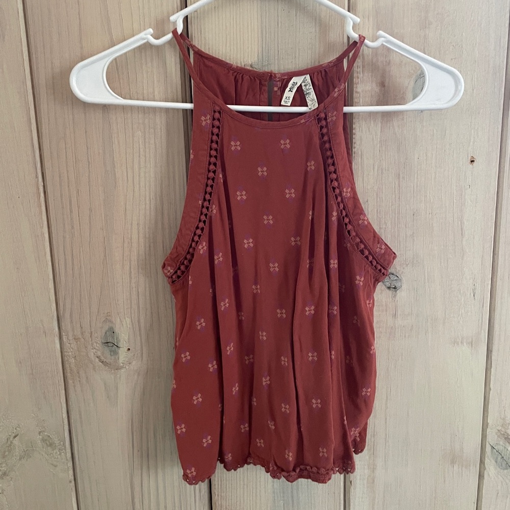 Burnt orange summer tank.